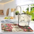 thumbnail image 5 of Elegant Cat and Tulip Flower Dish Drying Mat 18x24 Absorbent Microfiber Draining Rack Pad for Kitchen Counter Sink, 5 of 8