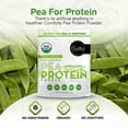 thumbnail image 2 of Healthier Comforts Organic Pea Protein Powder 32oz | Low Sodium, 100% Plant Based Protein Powder | Kosher, Gluten Free, Non-GMO, Keto Friendly | Unflavored Protein, 2 of 9