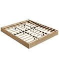 thumbnail image 1 of Wood Platform Bed with Fluted Design, Low Profile BedFrame, Minimalist Bed Base with Noise-Free, Easy Assembly, No Box Spring Needed, 1 of 4