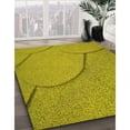 thumbnail image 3 of Ahgly Company Machine Washable Indoor Rectangle Transitional Dark Yellow Green Area Rugs, 5' x 7', 3 of 7