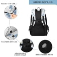 thumbnail image 4 of FORMRS Unisex School Backpack 17" Student Travel Bag with Laptop Compartment, Forget Me Not, 4 of 7