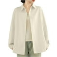 thumbnail image 2 of Sakmal Barn Jacket Women Cotton White Coat Fashion Winter Jackets for Women L, 2 of 5