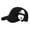 A-Black667, variant on Unisex Baseball Cap 3D Panda Decoration Caps Curved Brim Solid Color Stylish Outdoor Sporty Headwear