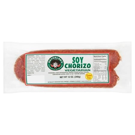 Reynaldo's Vegetarian Soy Chorizo, 12 Oz.