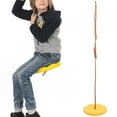 thumbnail image 3 of Climbing Disc, Workmanship Is Fine Maximum Durability Hanging Chair, Made Of  Plastic Material For Balcony Patio Yellow, 3 of 8
