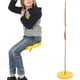 thumbnail image 5 of Cuerda de escalada Columpio de árbol Disco para interiores y exteriores Asiento colgante Equipo de juego Juguetes para niños Amarillo, 5 of 12
