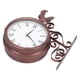 thumbnail image 3 of Reloj de pared de hierro forjado, reloj de pared de hierro forjado, reloj de pared de jardín, reloj de pared de gallo, rendimiento lleno de energía, 3 of 14