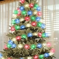 thumbnail image 5 of SLYNSHome Christmas Ribbon Lights Ornament Christmas Tree Decorations String Lights 16.4 Ft 50 LED Copper Wire Lights Xmas Tree Ribbon Colorful Lights Battery Powered for Home Party Indoor, 5 of 8