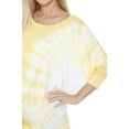 thumbnail image 3 of White Mark Women's Banded Dolman Tie-Dye Top, 3 of 4