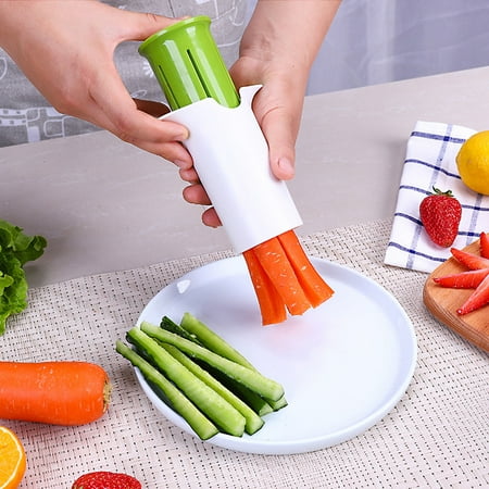 Bescita Kitchen Cucumber Divider Carrot Strawberry Slicer Splitter Gadget Cutting Tool