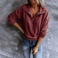thumbnail image 5 of Fesfesfes Women Flannel Shirt Fashion Fleece Long Sleeve Fall And Winter Shirt Blouse Shirts Sale Clearance, 5 of 5