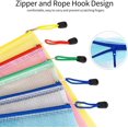 thumbnail image 2 of 10pcs A5 Document Bag Zipper Folder Packaging Wallet PVC Waterproof Document Zipper Folder PVC School Office Magazine File A5, 2 of 6