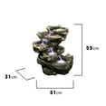 thumbnail image 3 of Hi-Line Gift Ltd. 4 Level Logs Fountain W/LED, 3 of 7