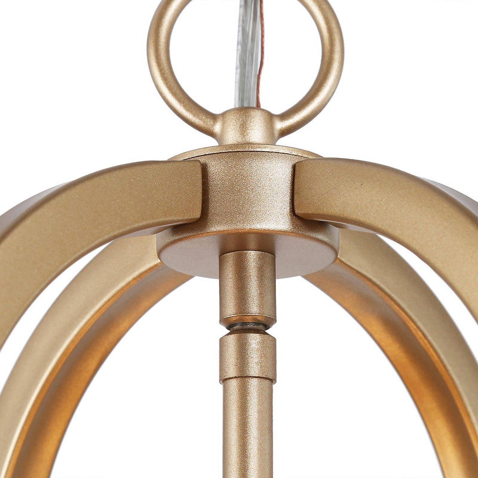 LNC Modern Gold Quatrefoil Chandelier, 4-Light 16 in Fixture for Dining Room & Foyer