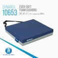 thumbnail image 2 of Dynarex EverSoft Foam Cushion, High Density Foam Wheelchair Cushion Provides Comfort, Relieve Painful Pressure Sores, 300lb Weight Capacity, Blue/Grey, 20” x 16” x 3” 1-Dynarex Ever-Soft Foam Cushion, 2 of 7