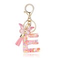 thumbnail image 1 of LYMAYTER Tassel Keychain Epoxy Resin English Alphabet Keychain - Heart - shaped, Butterflies, 1 of 7