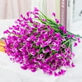 thumbnail image 4 of Artificial Flowers for Outdoors Fake Calla Lily Flowers Faux Plastic Plants UV Resistant Spring Summer Flowers for Garden Porch Patio Office Window Box Table Home Decorations, Fuchsia, 4 of 5