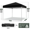 thumbnail image 4 of GVDV Outdoor Pop up Canopy 10'x10' Tent Camping Sun Shelter-Series Party Tent (Black), 4 of 12