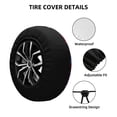 thumbnail image 2 of Gukieu Wild Berries Print Car Tire Cover, Adjustable Waterproof and Dustproof Tire Protection Cover, Suitable for SUV, Truck, Van-16 inch, 2 of 6
