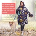thumbnail image 4 of Wearable Oversized Blanket,Colorful Halloween Pattern Wearable Blanket Hoodie for Adults,Cozy Hooded Blankets with Super Pockets,Super Warm Fuzzy Pullover for Women & Men, 4 of 6