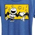 thumbnail image 3 of Peanuts - Charlie And Snoopy Dance Time - Women's Short Sleeve Graphic T-Shirt, 3 of 6