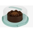 thumbnail image 7 of EXTRA LARGE Cake Carrier/Cake Container with Server (Holds up to 12 inch 3-layer cake) Cake Carrier With Lid And Handle /Cake Holder with Lid/Cake Cover Cake Plate Clear Cake Dome Cake Plate With Lid, 7 of 7