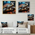 thumbnail image 4 of Designart "Abstract Aquatic Motion" Animals Turtle Wall Decor, 4 of 7