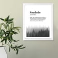 thumbnail image 6 of Designs ByLITA Saudade Dictionary Definition Forest Design, 5 x 7 Wooden Wall Print (Framed) | Inspirational Modern Art Decoration, 6 of 7