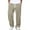 Gray, variant on Mens Corduroy Pants Lightweight Elastic Casual Waist Drawstring Pants Straight Baggy Pants with Pockets Yellow L