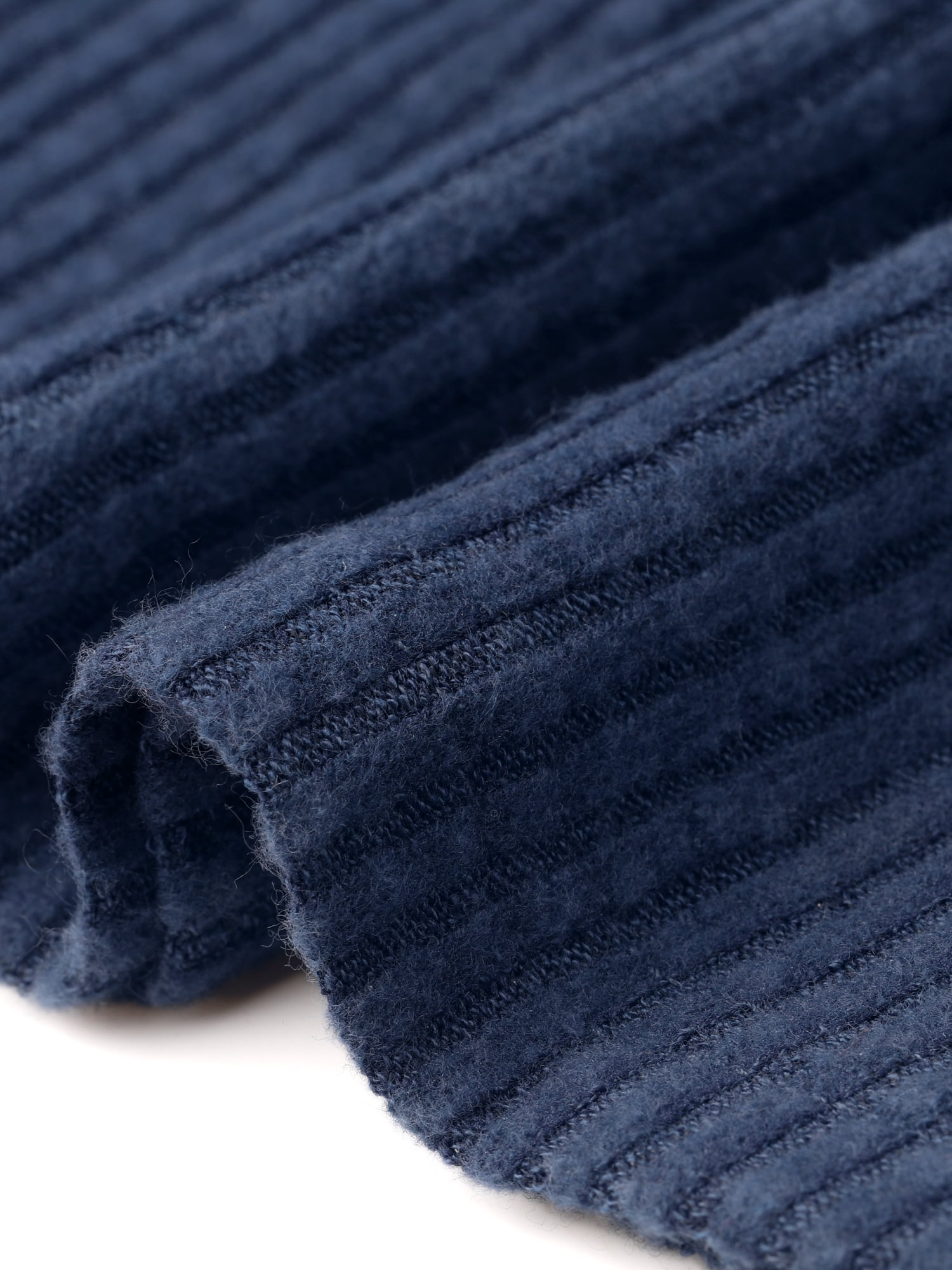 DARING DIVA Midi Pullover Knit Sweater Dress L Deep Blue