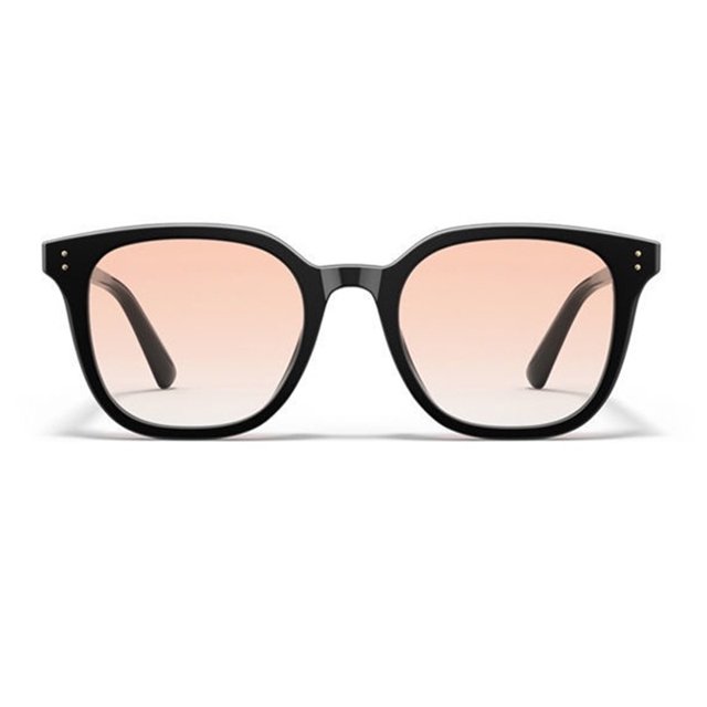 Gafas de sol con montura negra y color marrón degradado, gafas de sol gm para mujer, gafas de sol a la moda para hombre, gafas de protección solar