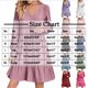 thumbnail image 3 of mfyjkho Vestidos de verano para mujer, Vestido de verano para mujer, holgado, de color liso, plisado, informal, de cintura alta, con encaje y manga larga Vestidos de fiesta para mujer m, 3 of 6