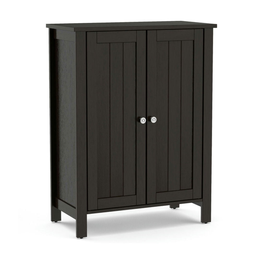 Finihen Bathroom Storage Cabinet, Bathroom Floor Cabinet, 2-Door Bathroom Floor Storage Cabinet Space Saver Organizer, for Bathroom, Living Room, Bedroom, Kitchen, Black Finihen Bathroom Storage Cabinet, Bathroom Floor Cabinet, 2-Door Bathroom Floor Storage Cabinet Space Saver Organizer, for Bathroom, Living Room, Bedroom, Kitchen, Black