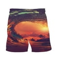 thumbnail image 4 of Njoeus Mens Swim Trunks, Mens Shorts Men Big & Tall Tropical Print Swim Board Shorts, Drawstring Elastic Waist Men's Fashion Hawaiian Beach Shorts Swimwear Bathing Suits S-5XL, 4 of 6