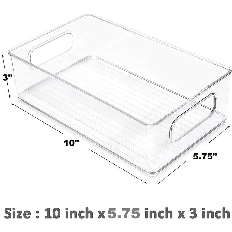 Lexi Home 11.75 in. Acrylic Food Storage Container Kitchen Organizer 2-Pack