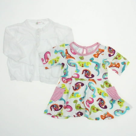 

Pre-owned Baby Starters | Pre-Natal Girls White Dinosaurs Apparel Sets size: 3-6 Months