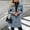 Navy, variant on Qiggri Women's Winter Overcoat Peter Pan Collar Single Breasted Pea Coat A Line Outerwear Long Sleeve Pockets Work Office Business Casual XL