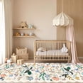 thumbnail image 3 of YOUFORTONG 4x12 Wide Washable Hallway Runner Rug,Floral Scalloped Non Slip Water Resistant for Entryway Kitchen,Cream, 3 of 6