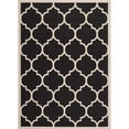 thumbnail image 1 of Safavieh Courtyard Polypropylene Small Rectangle Rug CY6914-266-4 in Black and Beige, 1 of 1