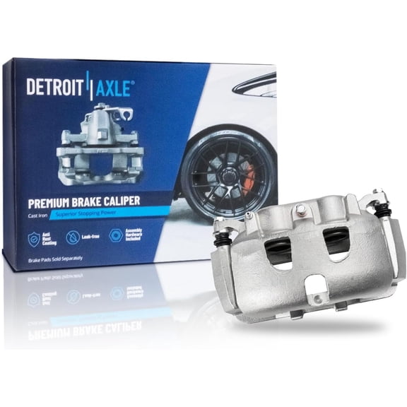 Detroit Axle - Front Left Disc Brake Caliper w/Bracket Replacement for 2013 2014 2015 2016 2017 2018 2019 2020 2021 2022 Ford F-250 F-350 Super Duty