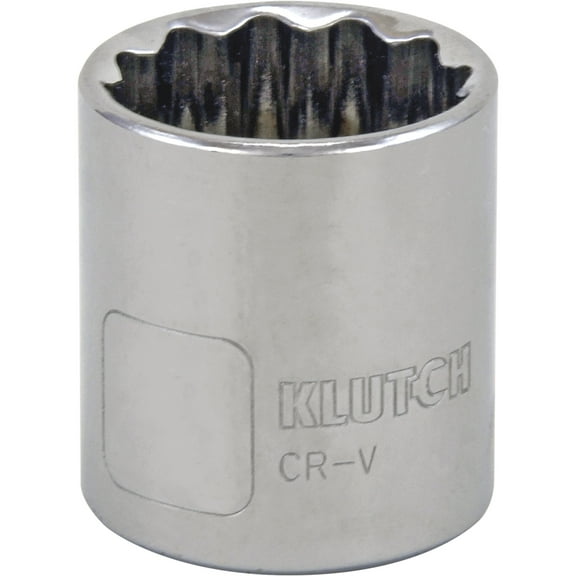 Klutch Socket, Metric, 23mm, 1/2in.-Drive, 12-Pt.