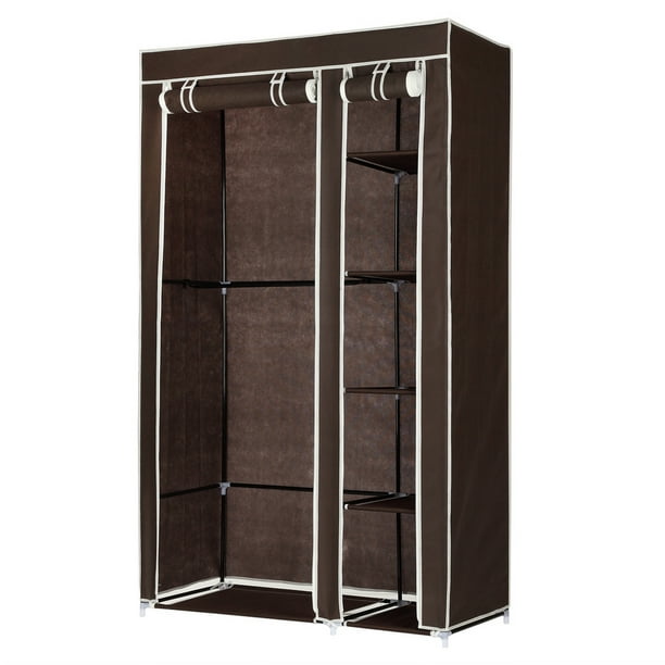 Find great deals on new and used armoires & wardrobes for sale in your area on facebook marketplace. homegear double fabric portable wardrobe closet clothes storage rack dark brown