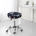 thumbnail image 7 of Lsque Bulldog with Forest Flag Pattern Round Bar chair cushion covers Velvet Fabric Premium Comfort Protects from Scratches and Stains for 14-17 Inch Chair-13 inch, 7 of 7