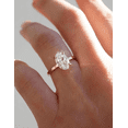 thumbnail image 2 of Jewelerix Solitaire Oval Cut Ring 1.50 CT Moissanite Diamond Engagement Ring 10K Yellow Gold Proposal Wedding Ring for Her, 2 of 5