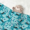 thumbnail image 2 of Pofeuu Shark Wearing Sunglasses Print Puppy Blanket,Dog Blankets,Pet Blanket Cozy Cat Blankets for Indoor Cats, Fuzzy Pet Blanket for Kitten Doggy Dog Blankets-Medium, 2 of 8