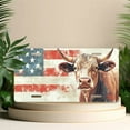 thumbnail image 4 of Bull American Flag Front License Plate, Metal License Plate, Funny Standard Plates Personalized Novelty Decorative For Men/Women/Boys/Girls Car 6×12 Inch, 4 of 6