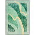 thumbnail image 4 of Cydiria Modern Soft Abstract Faux Wool Area Rug, 5' x 8', Green, 4 of 8