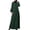 Green, variant on Fesfesfes Long Sleeve Dress Women Solid Color Robe Vintage Elegant Swing Kaftan Party Dress Under $10