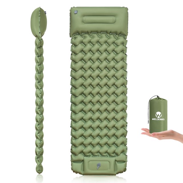 Colchón Inflable WILDOMS para Camping, Grosor 10 cm, con Bomba