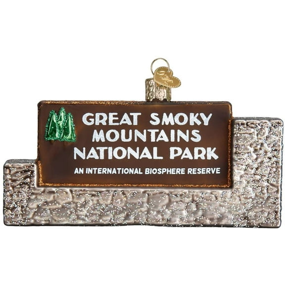 Old World Christmas 36189 Great Smoky Mountains Glass Blown Ornament